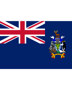 Flag: South Georgia and the South Sandwich Islands |  landscape flag | 0.06m² | 0.65sqft | 20x30cm | 8x12in 