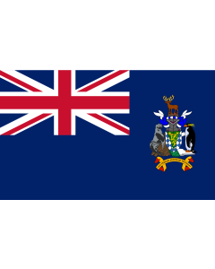 Flag: South Georgia and the South Sandwich Islands |  landscape flag | 1.35m² | 14.5sqft | 90x150cm | 3x5ft 
