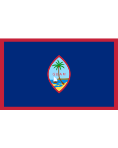 Table-Flag / Desk-Flag: Guam 15x25cm