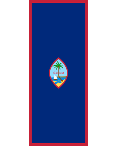 Drapeau: bannière drapau avec tunnel et avec crochets Guam |  portrait flag | 3.5m² | 300x120cm 