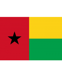 Drapeau: Guinée-Bissau |  drapeau paysage | 0.7m² | 70x100cm 