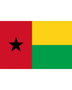 Flag: Guinea-Bissau |  landscape flag | 0.96m² | 10sqft | 80x120cm | 2.5x4ft 
