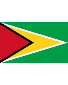 Bandera: Guyana |  bandera paisaje | 1.35m² | 90x150cm 