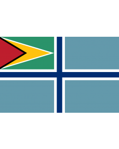 Bandera: Civil Air Ensign of Guyana |  bandera paisaje | 2.16m² | 120x180cm 