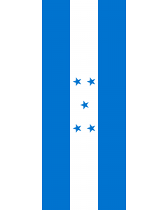 Vertical Hanging Beam Flag: Honduras |  portrait flag | 3.5m² | 38sqft | 300x120cm | 10x4ft 