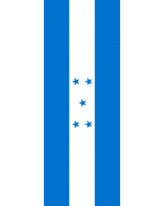 Flag: Honduras |  portrait flag | 6m² | 64sqft | 400x150cm | 13x5ft 