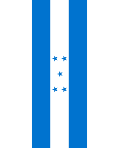 Vertical Hanging Beam Flag: Honduras |  portrait flag | 6m² | 64sqft | 400x150cm | 13x5ft 