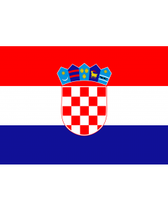 Flag: Croatia |  landscape flag | 0.7m² | 7.5sqft | 70x100cm | 2x3ft 