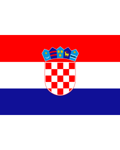 Flag: Croatia |  landscape flag | 0.06m² | 0.65sqft | 20x30cm | 8x12in 