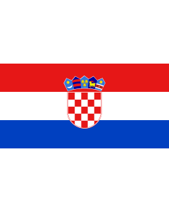 Bandera de  Croatia for discussion | Croatia |  bandera horizontal | 2.16m² | 100x200cm 