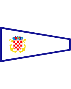 Bandera de  Plamenac zapovjednika divizijuna ratnih brodova |  bandera horizontal | 2.16m² | 100x200cm 