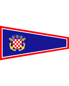 Bandera de  Plamenac zapovjednika flote ratnih brodova |  bandera horizontal | 2.16m² | 100x200cm 
