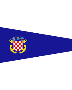Bandera de  Plamenac zapovjednika flotile ratnih brodova |  bandera horizontal | 1.35m² | 80x160cm 