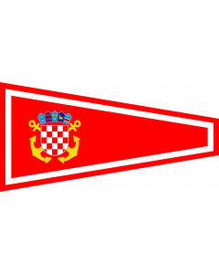 Flagge: Large Plamenac zapovjednika odreda ratnih brodova  |  Querformat Fahne | 1.35m² | 80x160cm 