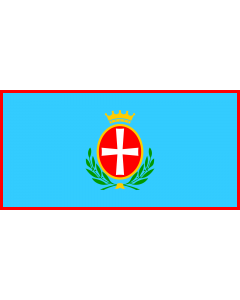Flag: The ceremonial flag of the Municipality of Bale |  landscape flag | 1.35m² | 14.5sqft | 80x160cm | 30x60inch 