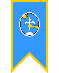 Bandera de  Svečana zastava Grožnjana | The ceremonial flag of the Municipality of Grožnjan | Die zeremonielle Flagge der Gemeinde Grožnjan | Da ceremonia del Comune di Grisignana | Svečana zastava općine Grožnjana | Svečana zastava občine Grožnjana |  ba