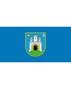 Bandera: Zagreb | Zagreb, Croatia |  bandera paisaje | 1.35m² | 80x160cm 