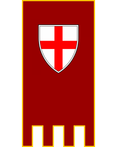 Flag: City of Buje |  portrait flag | 2.16m² | 23sqft | 120x180cm | 4x6ft 