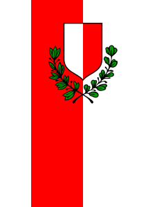 Bandera de  Poreča | City of Poreč | Stadt Poreč | Della Città di Parenzo | Grada Poreča | Mesta Poreča |  bandera vertical | 2.16m² | 120x180cm 