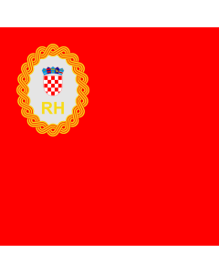 Flag: Speaker of the Croatian Parliament |  0.06m² | 0.65sqft | 25x25cm | 10x10inch 