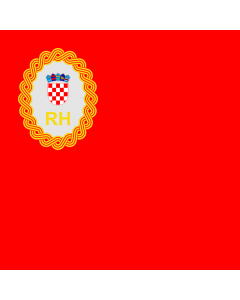 Flag: Speaker of the Croatian Parliament |  0.06m² | 0.65sqft | 25x25cm | 10x10inch 
