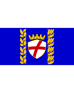 Flag: City of Rovinj |  landscape flag | 1.35m² | 14.5sqft | 80x160cm | 30x60inch 