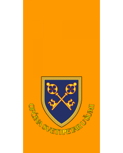 Flagge: Large Gemeinde Sveti Petar u Šumi  |  Hochformat Fahne | 1.35m² | 90x150cm 