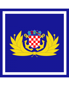 Flag: Commander-in-chief of the Croatian Navy |  2.16m² | 23sqft | 150x150cm | 60x60inch 