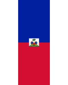 Ausleger-Flagge:  Haiti  |  Hochformat Fahne | 6m² | 400x150cm 