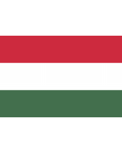 Flag: Hungary |  landscape flag | 3.375m² | 36sqft | 150x225cm | 5x7.5ft 