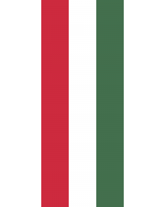 Vertical Hanging Beam Flag: Hungary |  portrait flag | 3.5m² | 38sqft | 300x120cm | 10x4ft 