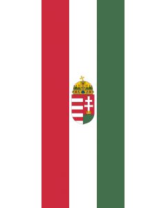 Ausleger-Flagge:  Ungarn  |  Hochformat Fahne | 3.5m² | 300x120cm 