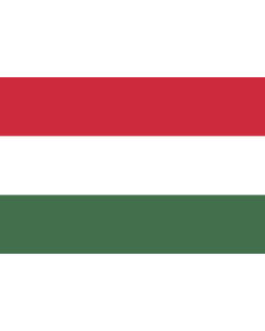 Bandera de  Civil Ensign of Hungary | Civil flag and civil and state ensign of Hungary | Oficiala civila naviga flago de Hungario | Magyarország polgári hajózási felségjelző lobogója |  bandera horizontal | 2.16m² | 120x180cm 