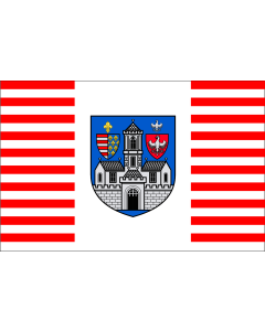 Bandera de  HUN Óbuda | Óbuda  part of Budapest , Hungary |  bandera horizontal | 2.16m² | 120x180cm 