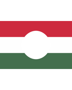 Flag: Hungarian Revolution of 1956 |  landscape flag | 2.16m² | 23sqft | 120x180cm | 4x6ft 