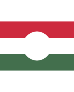 Flag: Hungarian Revolution of 1956 |  landscape flag | 1.35m² | 14.5sqft | 90x150cm | 3x5ft 