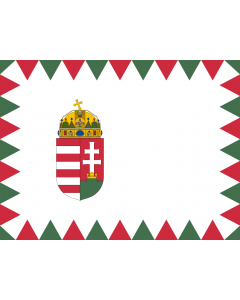 Flag: Naval Ensign of Hungary |  landscape flag | 2.16m² | 23sqft | 130x170cm | 50x65inch 