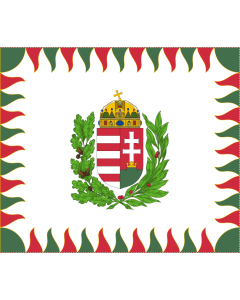 Bandera de  War Flag of Hungary | Colour for brigades | Oficiala milita armea flago de Hungario | 1990 M |  bandera horizontal | 1.35m² | 110x130cm 