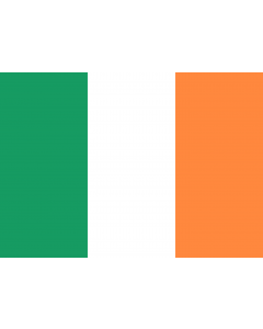 Bandera: Irlanda |  bandera paisaje | 0.7m² | 70x100cm 