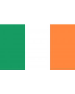 Bandera: Irlanda |  bandera paisaje | 1.35m² | 90x150cm 