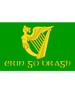 Flagge: XL Erin Go Bragh | Irish nationalist flag   version of Image Erin Go Bragh flag  |  Querformat Fahne | 2.16m² | 120x180cm 