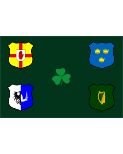 Flag: Ireland Rugby |  landscape flag | 0.06m² | 0.65sqft | 20x30cm | 8x12in 