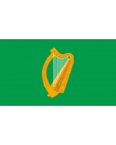 Flagge: Large Naval Jack of Ireland  |  Querformat Fahne | 1.35m² | 90x150cm 