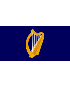 Flag: Presidential Flag of Ireland with alternate official state harp design |  landscape flag | 2.16m² | 23sqft | 100x200cm | 40x80inch 
