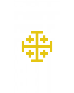 Flag: Second Banner of the Kingdom of Jerusalem  from 1162 |  portrait flag | 2.16m² | 23sqft | 120x180cm | 4x6ft 