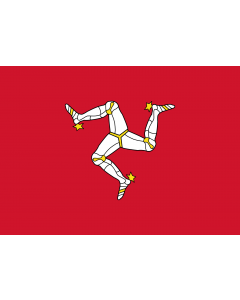 Flag: Isle of Man |  landscape flag | 0.7m² | 7.5sqft | 70x100cm | 2x3ft 