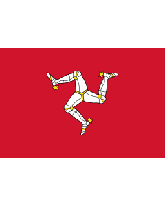 Flag: Isle of Man |  landscape flag | 0.135m² | 1.5sqft | 30x45cm | 1x1.5foot 