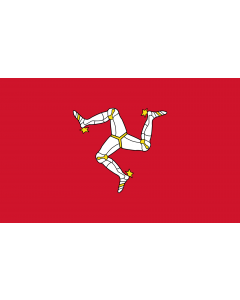 Flag: Isle of Man |  landscape flag | 1.35m² | 14.5sqft | 90x150cm | 3x5ft 