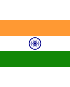 Flag: India |  landscape flag | 0.06m² | 0.65sqft | 20x30cm | 8x12in 