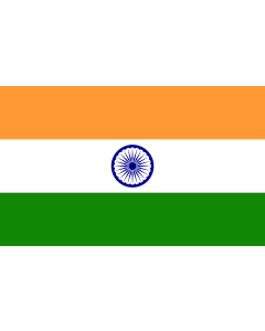 Flag: India |  landscape flag | 1.35m² | 14.5sqft | 90x150cm | 3x5ft 